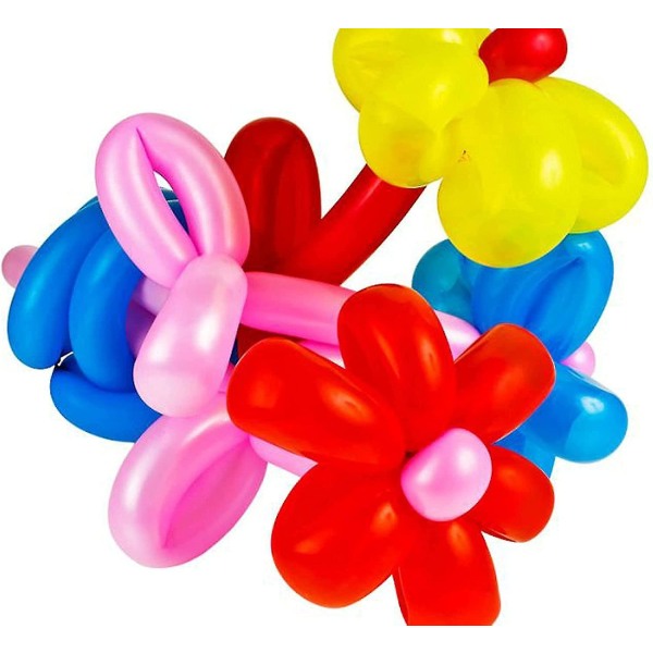 260 Lange Balloner, 100stk Premium Kvalitet Pastel Latex Twisting Balloner Til Fødselsdag Bryllup Festival Fest Assorteret Farve