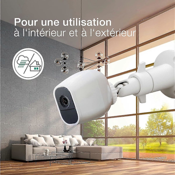 2x Väggfäste för Kamera med 1/4\" Tum Gänga för Eufy eufyCam 3, 3C, 2, 2C, 2C Pro, 1, E Inomhus- och Utomhusövervakningskamerafäste, Se [DB]