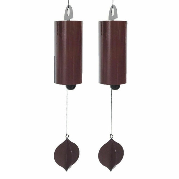 Large Deep Resonance Serenity Bell Windchime Vintage Heroic Windbell Metal Wind Chimes for Home Out [DB] coffee color