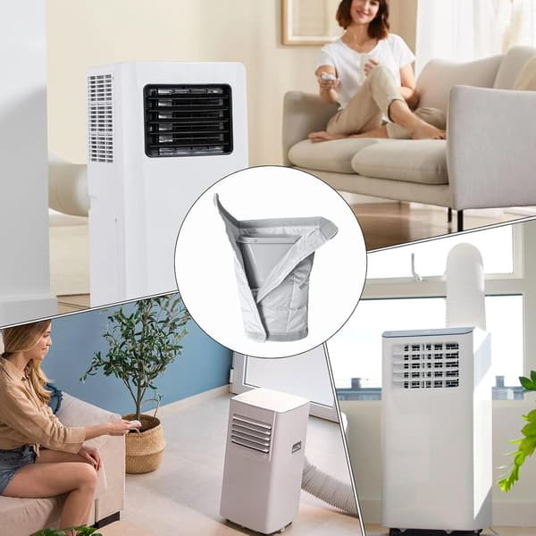 AC Isolerat Slangskydd | Elastiskt Justerbart Dammtätt Ventilationsskydd, Luftkonditioneringsslanghylsa | för Hem, Sovsal, Kontor, Lägenhet, Sovrum Interface Set