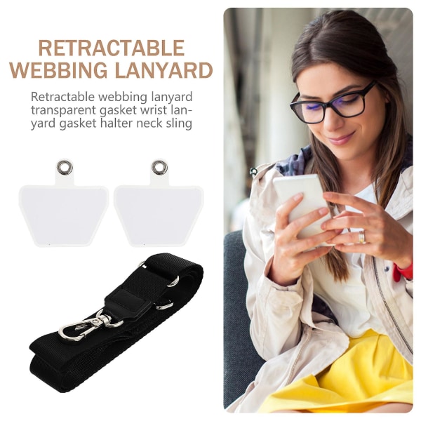Key Wrist Lanyard Phone Lanyard Handledsband Justerbar Phone Lanyard Universal handledsrem lanyard Mobiltelefon