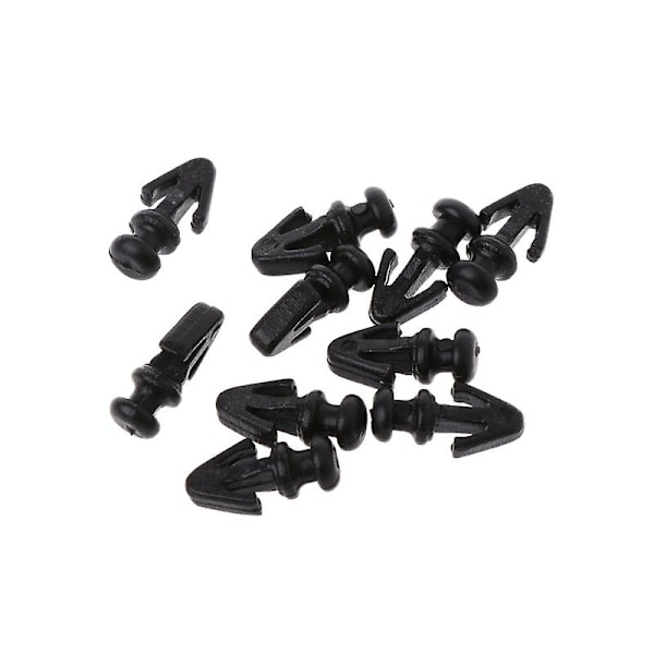 10 st Dörrtätningslister Fästklämmor för Ford Mondeo MK2 MK3 MK4 [DB] Black
