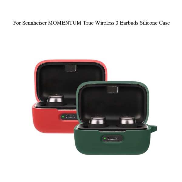 Hörlurar för fodral för Sennheisermomentum True Wireless 3-skydd Stöttåligt Tvättbart för skal Laddningsbox Mjuk Anti-damm