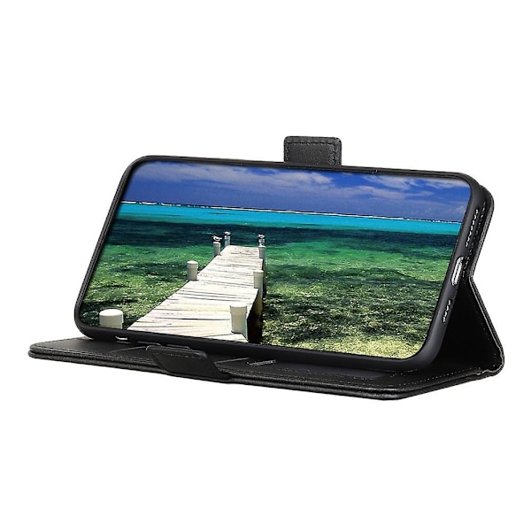 Magneettinen kaksoissoljella varustettu nahkainen lompakkokotelo Nokia X20/X10 -puhelimille (FW)