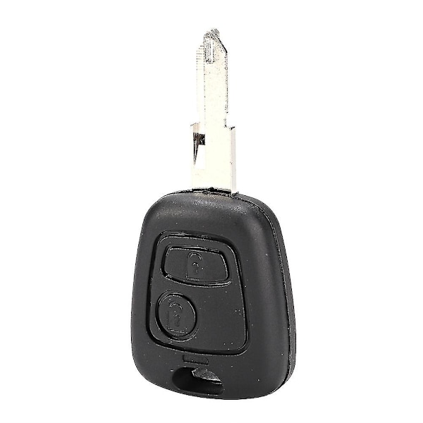 2-Knap Nøgleskal Bilnøgleetui Dækslet Udskiftningstilbehør Passer til Peugeot 206 306 307 [DB]