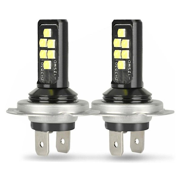 2 kpl Uusi H7 Led -ajovalopolttimosarja, lähi- ja kaukovalot, 220 W, 60 000 lm, erittäin kirkas, 6000 K valkoinen [DB]