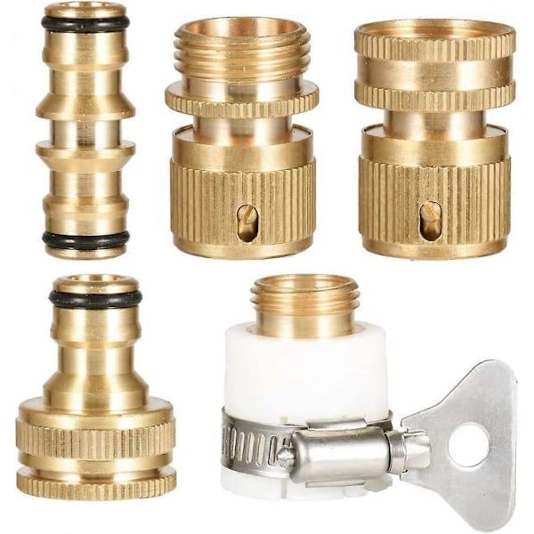 Letkun pikaliitin, 3/4\" kierre - Kaksoisurosmetalliliitin - 1/2\" ja 3/4\" naaraspuolinen kierrehana-adapteri [DB]