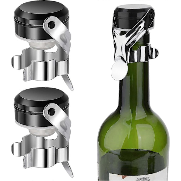 3 stk. Champagnestopper, Champagnestopper til vinflasker Champagnestopper Saver Champagnestopper Korkprop Tætning til Champagne Mousserende db