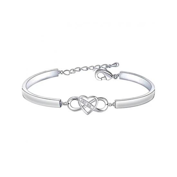 Vävypojan lahjarannekoru: Infinity Love Heart -rannekoru vävypojanpojalle