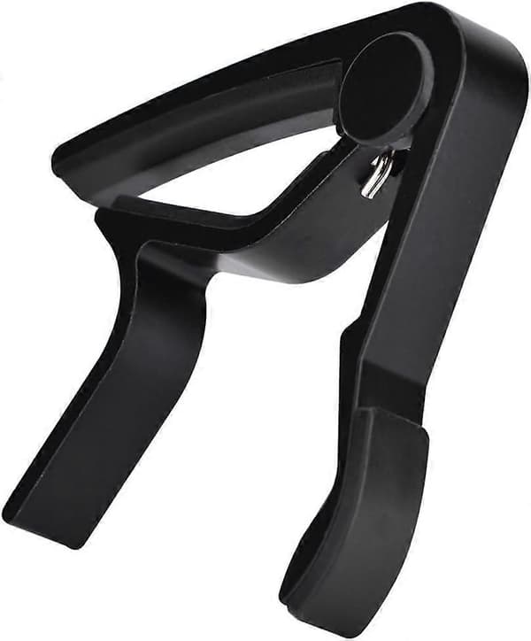 Akustisk Guitar Capo Sort, 8.3*8.8cm bærbar hurtig skift, ingen ridser [DB]