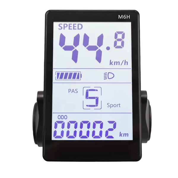 M6h Electric Bike Lcd Display Meter Dashboard 24v-60v Universal E Scooter Lcd Panel Screen For Elec