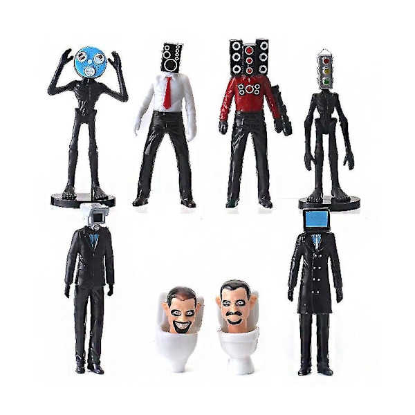Skibidi Toalettmann Kamera Figur Tv Mann Høytaler Modell Kameramann Actionfigurer Julegave Db D
