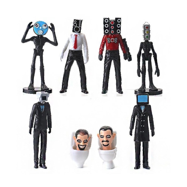 Skibidi Toilet Man Camera Figure Tv Man Speaker Model Cameraman Action Figures Joululahja Db D