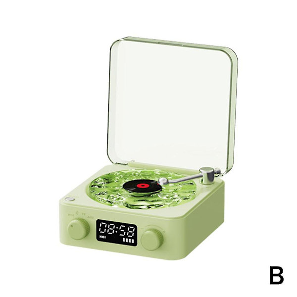 The Waves Vinyl Player, 2024 Ny Bluetooth Vinyl Plate spiller Waves, Fire Moduser db Green