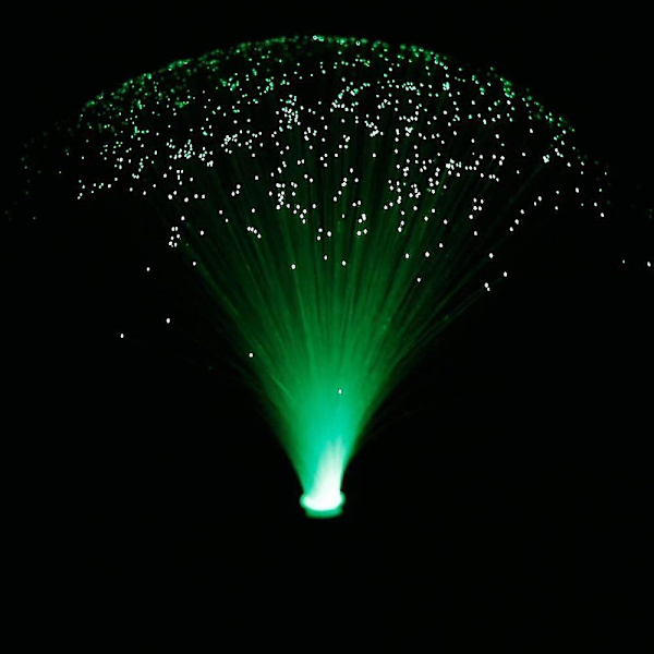 Led flerfarget skiftende fiberlys fargerik skiftende fiberoptisk fontenefestlys nattlyslampe beroligende lampe julegave [DB]