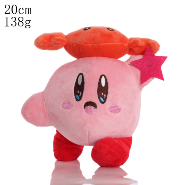 Söt stjärna Kirby docka Kirby plysch leksak tecknad docka fångstmaskin docka [DB] A