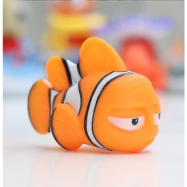 Finne Nemo Clownfish Marlin Dory Babybadeleke flyter i vann Til bad Dusj Svømming Lek Db