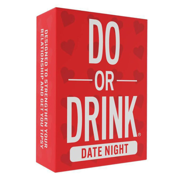 Do or Drink Date Night / Win Or Blackout / Truth Or Drink / Party Drinking Games / Do or Smoke Game [DB] Red