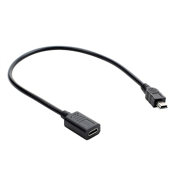 USB-C - Mini USB 2.0 -sovitin, Type C naar Mini USB-adapterkaapeli [DB] A