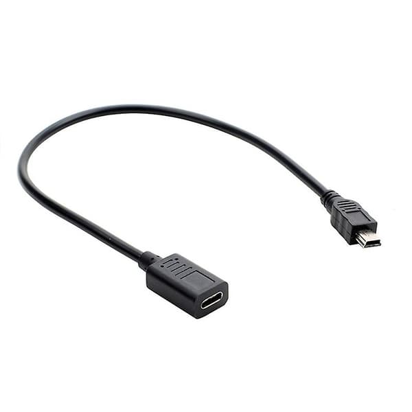 USB-C til Mini USB 2.0 Adapter Type C Hunn til Mini USB Hann Adapterkabel [DB] A