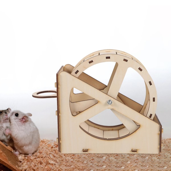Hamster Træløbehjul Hamster Silent Exercise Wheel Smådyrshjul Legetøj