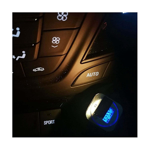 2 st Universal Mini Usb Led Billampor Bil Inredning Atmosfärljus Färgglad Dekorativ Lampa Bil A