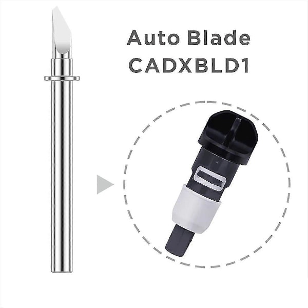 5 st CADXBLD1 Auto-blad för ScanNCut2 ScanNCut DX2 DesignNCut för Kompatibel CADXHLD1 Hållare [DB] Silver