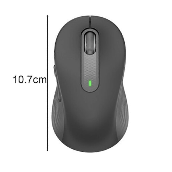 M650 Trådløs Mus 2.4GHz Bluetooth-kompatibel Doble Moduser Ergonomisk DPI Justerbar Stille Mini Lett Universal Trådløs Datamaskin Kontor Db Black
