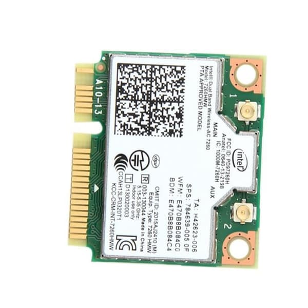 AC1200 Dual Band Trådløs Adapter til Intel 7260 7260HMW AC MINI PCI-E Kort 2.4G-5G Wifi + Bluetooth 4.0[DB]