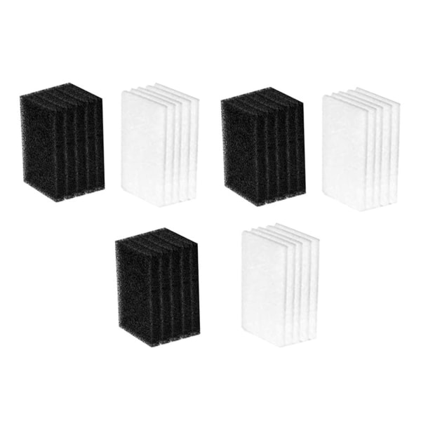 30PCS CPAP-filter för premiumskumfilter och ultrafina filter M-serien [DB] black  white