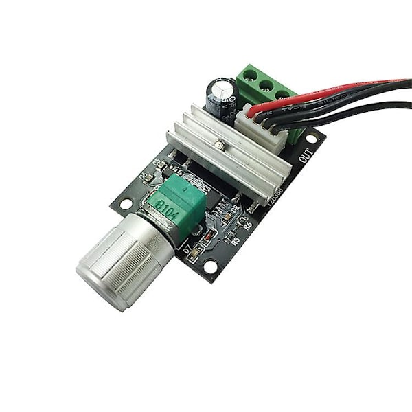 2kpl Dc6v12v24v 3a moottorin nopeudensäädin (pwm) Säädettävä nopeus Käännettävä tasavirtamoottorin invertterikytkin Pienille DIY-töille 1203bb, 50*32*15mm
