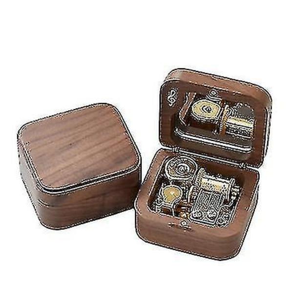 Hushabye Mountain Music Box, Håndlavede Miniature Valnøddetræ Musikæsker (FW)