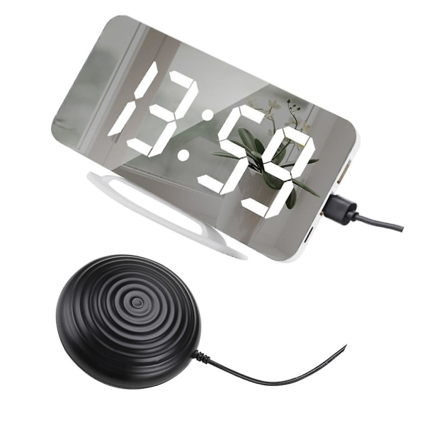 Digital väckarklocka för tonårsflickor Vardagsrum LED-display Timer Väckarklocka Tung sovande Väckarklocka Vibrator