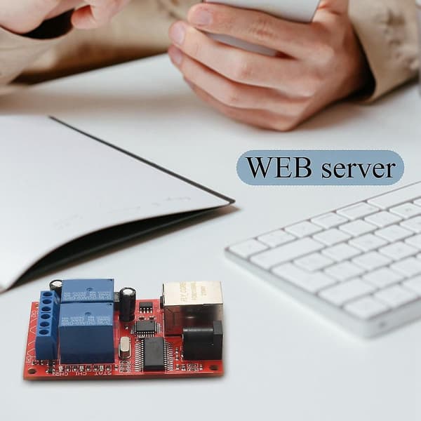 LAN Ethernet 2-veis Reléstyreforsinkelsesbryter Tcp/udp Kontrollermodul Webserver [DB]