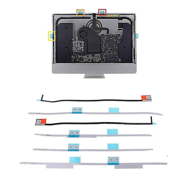 Lcd-skærmklæbestrimler Lcd-klæbebånd Reparationssæt Til Imac 27\" A1419 DB