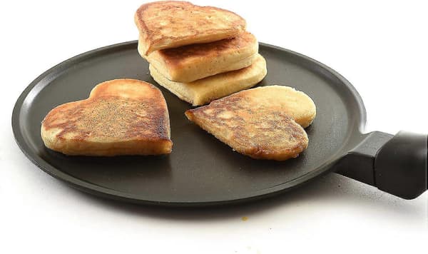 Non-stick Hjerte Pannekake/Egg Ringer, Sett med 2 Gave til mor/lærer [DB]