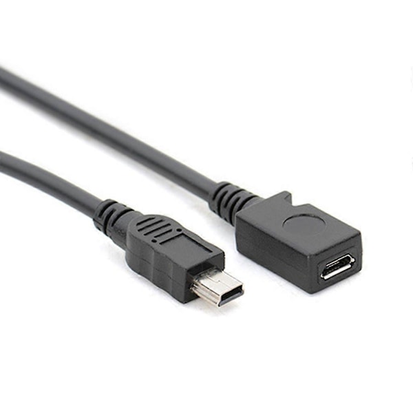 5' Micro USB Hun til Mini USB Han Adapterkabel til GPS Mobiltelefon MP4 db