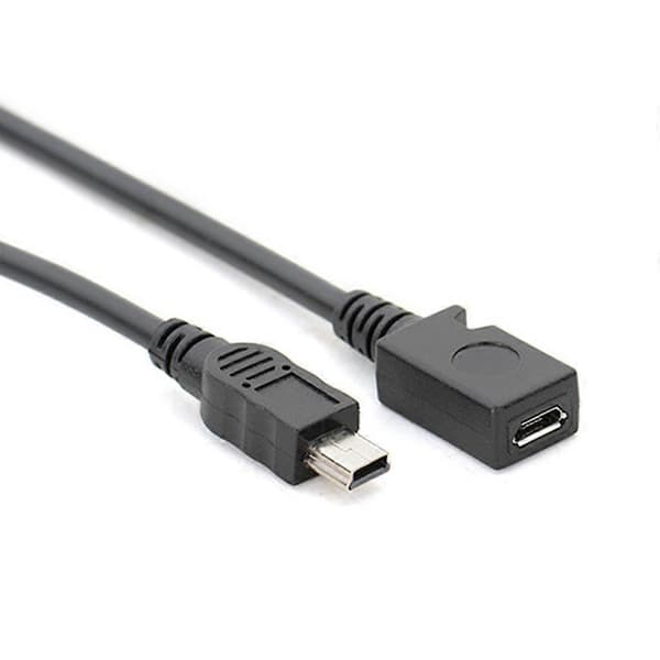 5' Micro USB Hunn til Mini USB Hane Adapterkabel for GPS Mobiltelefon MP4 db