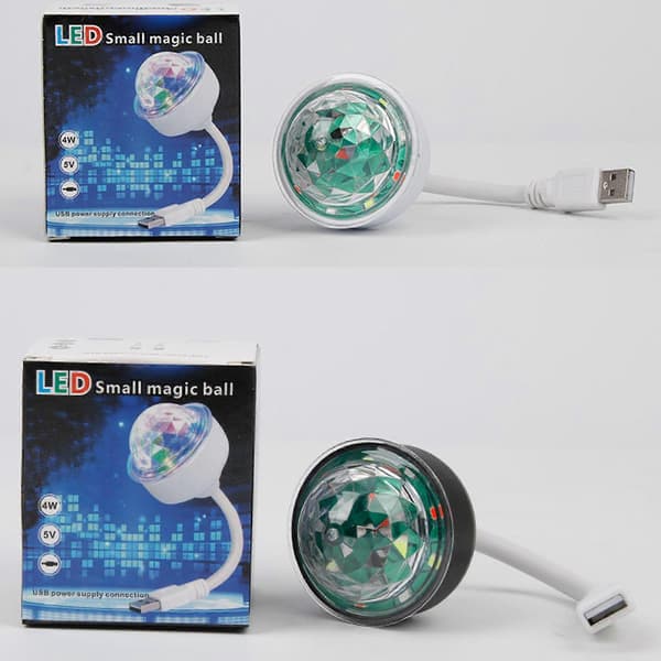 Helt Ny USB Discolampe, Discolamper, Plugg inn Diskokulelampe, Diskokulelampe db Black