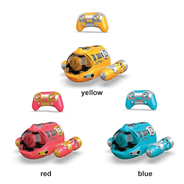 Fjärrkontroll Spray ubåt Dubbel propeller Mini Barn Elektrisk Fjärrkontroll ubåt Leksak db Yellow