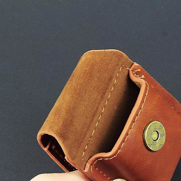 Läder Tändare Fodral Handgjort Hölster Bältesögla Clip Ficka Hållare För Zippo db