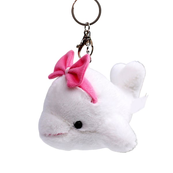 Valas-Plush-Avaimenperä Söpö Piirretty Merieläin Plush-Koriste Mini Täytetty Eläin Plush-Nukke Avaimenperä Reppu Koriste Tyttö Parilahja {Db} Black
