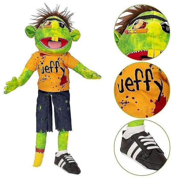 60cm Jeffy ja Feebee käsinukke suuri pehmeä nukke plyysilelut nukke lapsille lahja [DB] Zhu