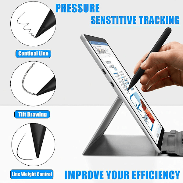 Blyantspisser for Microsoft Surface Slim Pen 2 Blyant Høy følsomhet Stylus [DB]