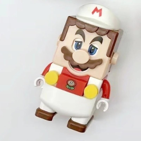 Super  Bros Blocks Luigi Byggklossar Actionfigurer Montering Leksaker Montering Leksaker Markera låda Dockor Barn Födelsedagspresenter Man Db Super Mario Bros  4