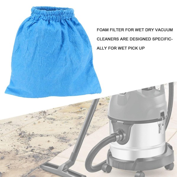 Tekstilfilterposer Våt og tørr skumfilter for Mv1 Wd1 Wd2 Wd3 Støvsugerfilterpose Støvsuger Cl DB black  blue