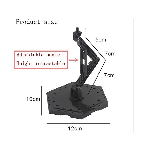 Modellskjermstativ, egnet for modellstativ Actionfigurstativ og, Mg, Rg modellskjerm