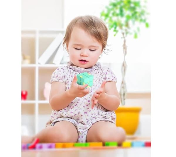 2 STK Fidget Infinity Cube Dekompresjonsleketøy Infinity Cube, Mini Kill Time, Infinite Cube, Fidget Fingerleketøy Stressavlastning[YJD]