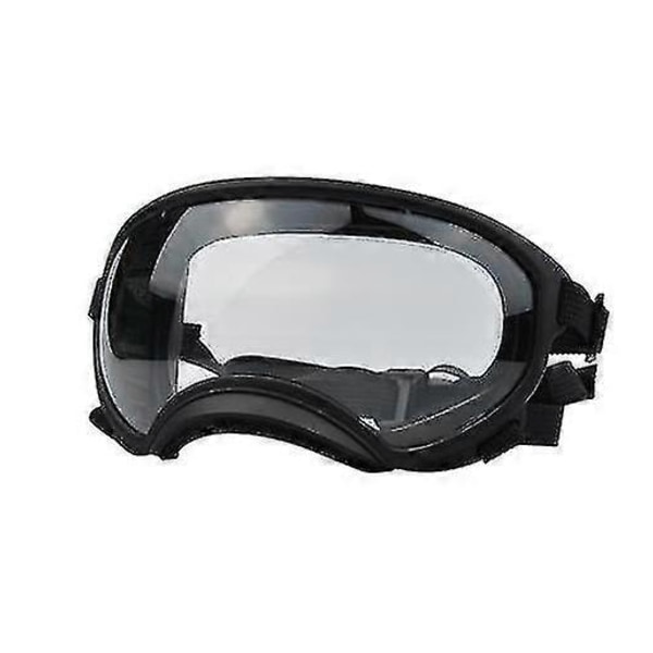 Koiran suojalasit UV-suojalla Säädettävällä hihnalla Tuulenpitävät Huurtumista estävät Ulkoilulemmikkilasit (65% alennus)_EP28 [DB] Black frame x clear glass