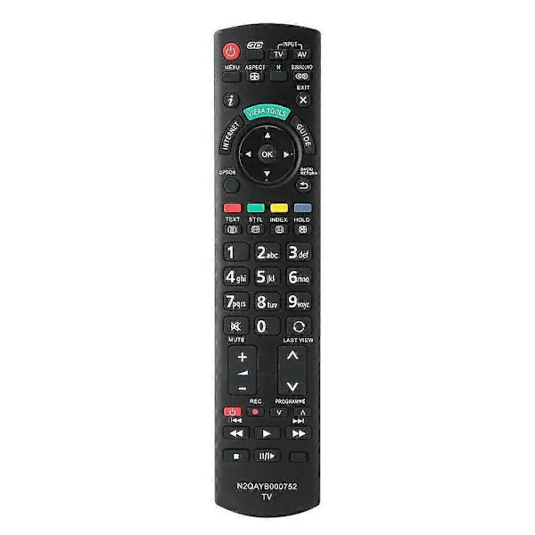 Ny N2QAYB000752 Fjärrkontroll För Panasonic TV TX-L42ET5 TX-L42ETW5 TX-L47ET5 [DB]
